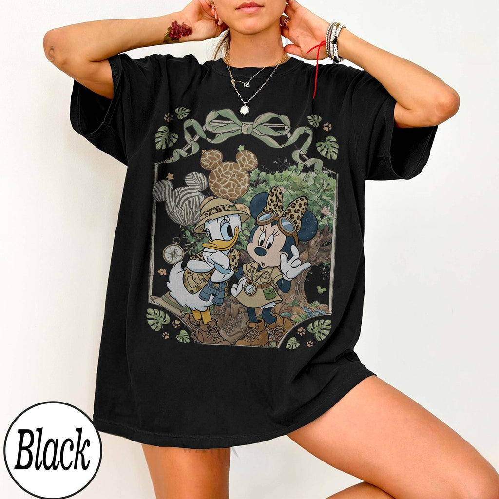 Retro Comfort Colors Disney Animal Kingdom Shirt, Coquette Tree of Life Leopard Balloon Shirt, Family Matching Walt Disney World Vacation