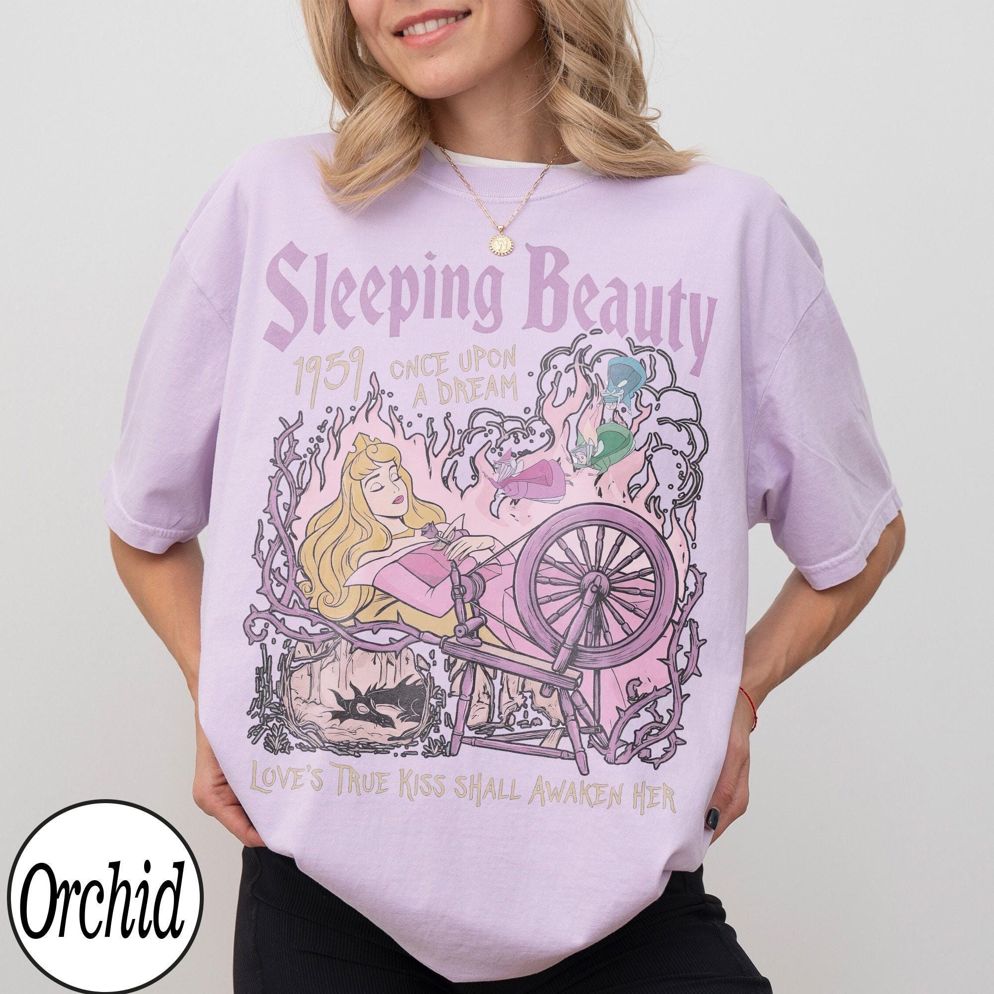 Retro Aurora Princess Sleeping Beauty 1959 Shirt, Flora Fauna Merryweather Characters Tee, Diablo Maleficent, Gift For Her, WDW Girl Trip