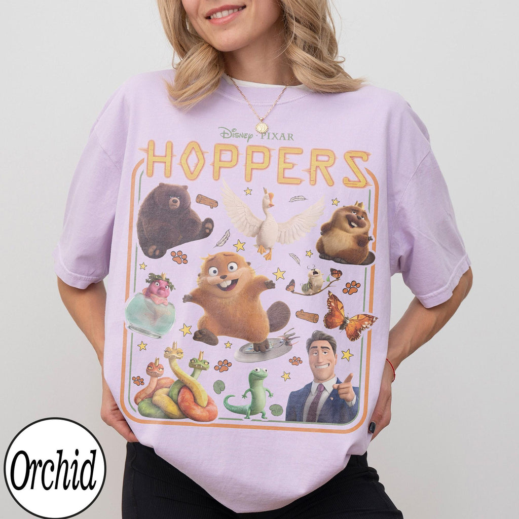 Retro Disney Pixar Hoppers Shirt, Hoppers Characters, Disney Movies Gift, Disney Family Vacation Matching Trip 2026 Shirt, Mabel and Friends