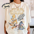 Disney Star Wars Winnie the Pooh Shirt, Tigger Piglet Eeyore Jedi With Lightsaber Tee, May the 4h be With You, Galaxy Edge Hollywood Studios