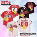Personalized Snow White Baseball Jersey, Custom Disney Princess Jersey, Magic Kingdom Shirt, Disney Baseball Team Shirt