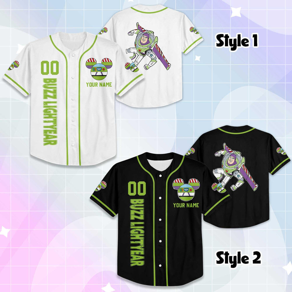 Custom Buzz Lightyear Baseball Jersey, Disney Toy Story Jersey, Matching Disney Trip Outfit, Disney Baseball Team Shirt