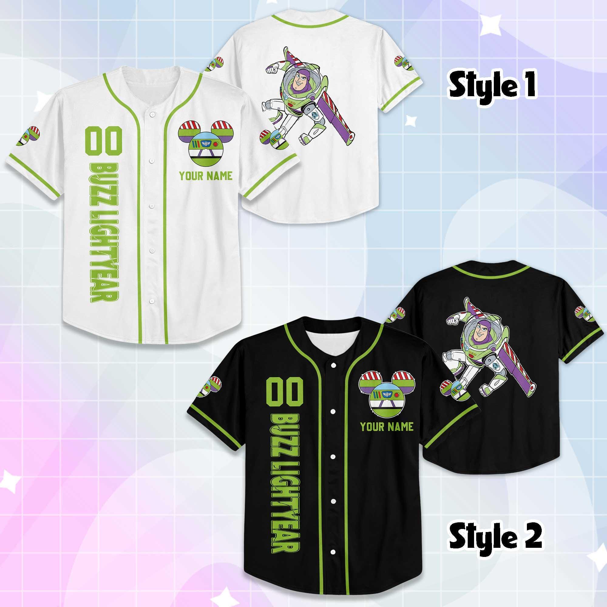 Custom Buzz Lightyear Baseball Jersey, Disney Toy Story Jersey, Matching Disney Trip Outfit, Disney Baseball Team Shirt