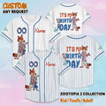 Custom Zootopia 2 Birthday Baseball Jersey, Personalized Disney Zootopia 2 Baseball Jersey, Matching Team Outfit, Birthday Gift