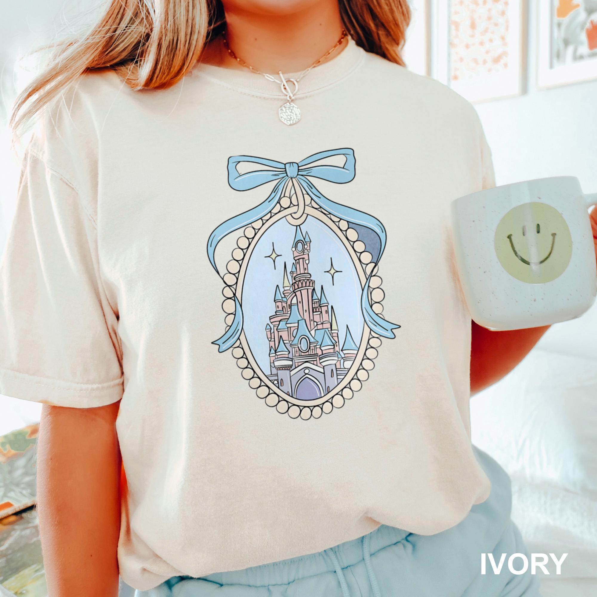Comfort Color® Disney Magical Castle Shirt, Magic Kingdom Blue Coquette Shirt, Disney Castle Fairytale Shirt, Disneyworld Family Trip 212775