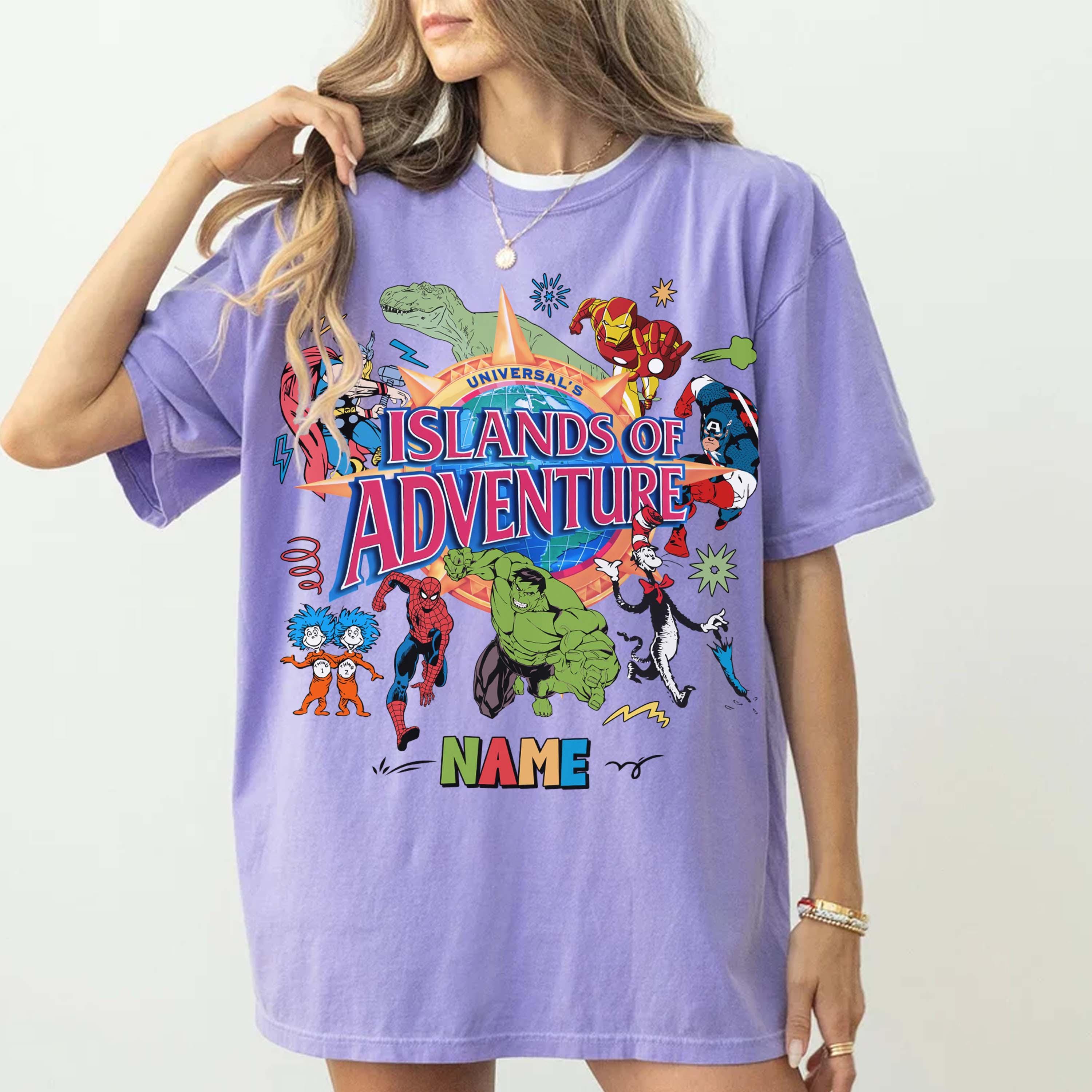 Retro Universal Studios Comfort Colors Shirt, Islands of Adventure Tee, Avengers Group Tee, Family Vacation Matching Tee, Universal Trip Tee