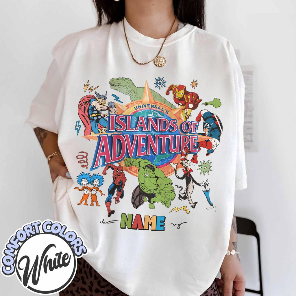 Retro Universal Studios Comfort Colors Shirt, Islands of Adventure Tee, Avengers Group Tee, Family Vacation Matching Tee, Universal Trip Tee