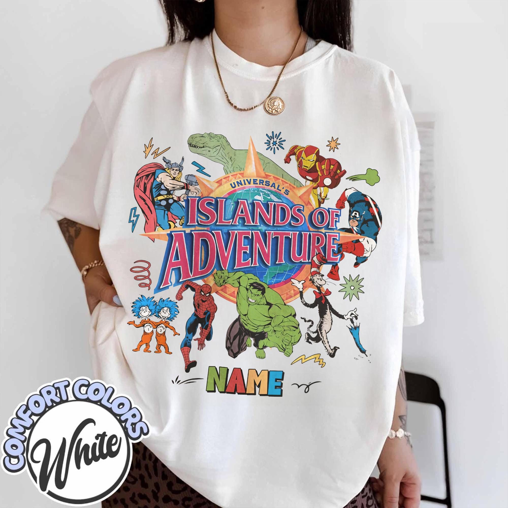 Retro Universal Studios Comfort Colors Shirt, Islands of Adventure Tee, Avengers Group Tee, Family Vacation Matching Tee, Universal Trip Tee