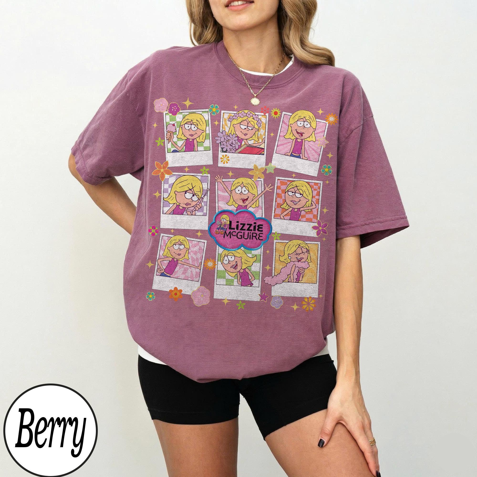 Lizzie McGuire 90s Comfort Colors Shirt, Retro Y2K Disney Channel Tee, Vintage Cartoon Lizzie McGuire Nostalgia Shirt, Cute Graphic Tee