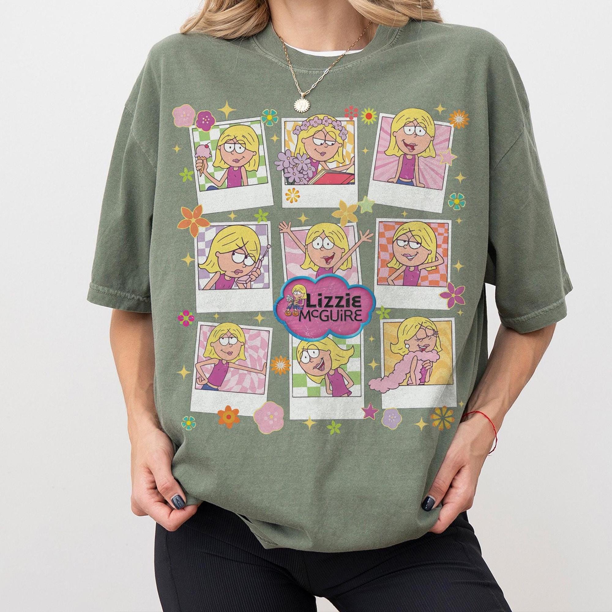 Lizzie McGuire 90s Comfort Colors Shirt, Retro Y2K Disney Channel Tee, Vintage Cartoon Lizzie McGuire Nostalgia Shirt, Cute Graphic Tee