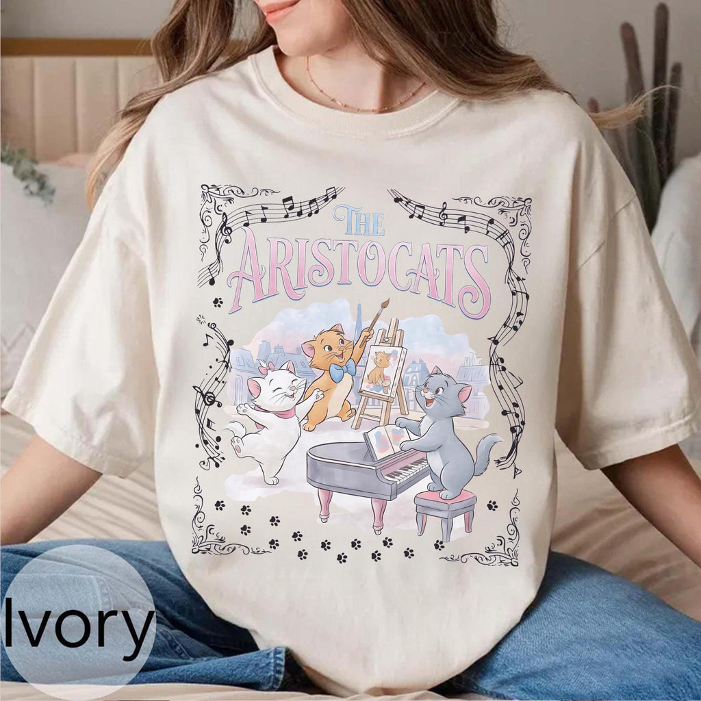 Vintage Marie Cat Shirt, Aristocats Disney Shirt, Marie Cat Tee, Cat Lover Gift, Disneyland Trip Tee, Cute Disney Cat Tee, Retro Disney Tee