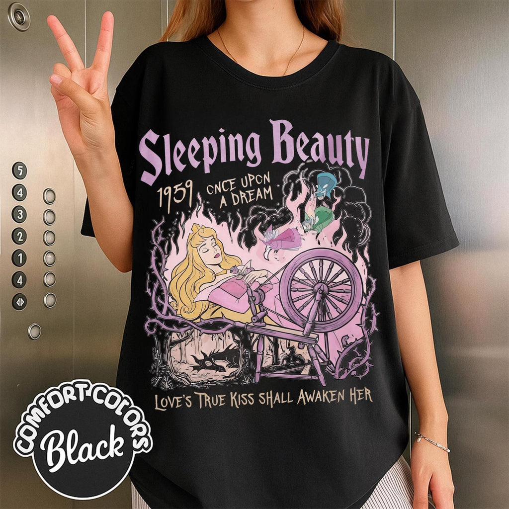 Retro Aurora Princess Sleeping Beauty 1959 Shirt, Flora Fauna Merryweather Characters Tee, Diablo Maleficent, Gift For Her, WDW Girl Trip