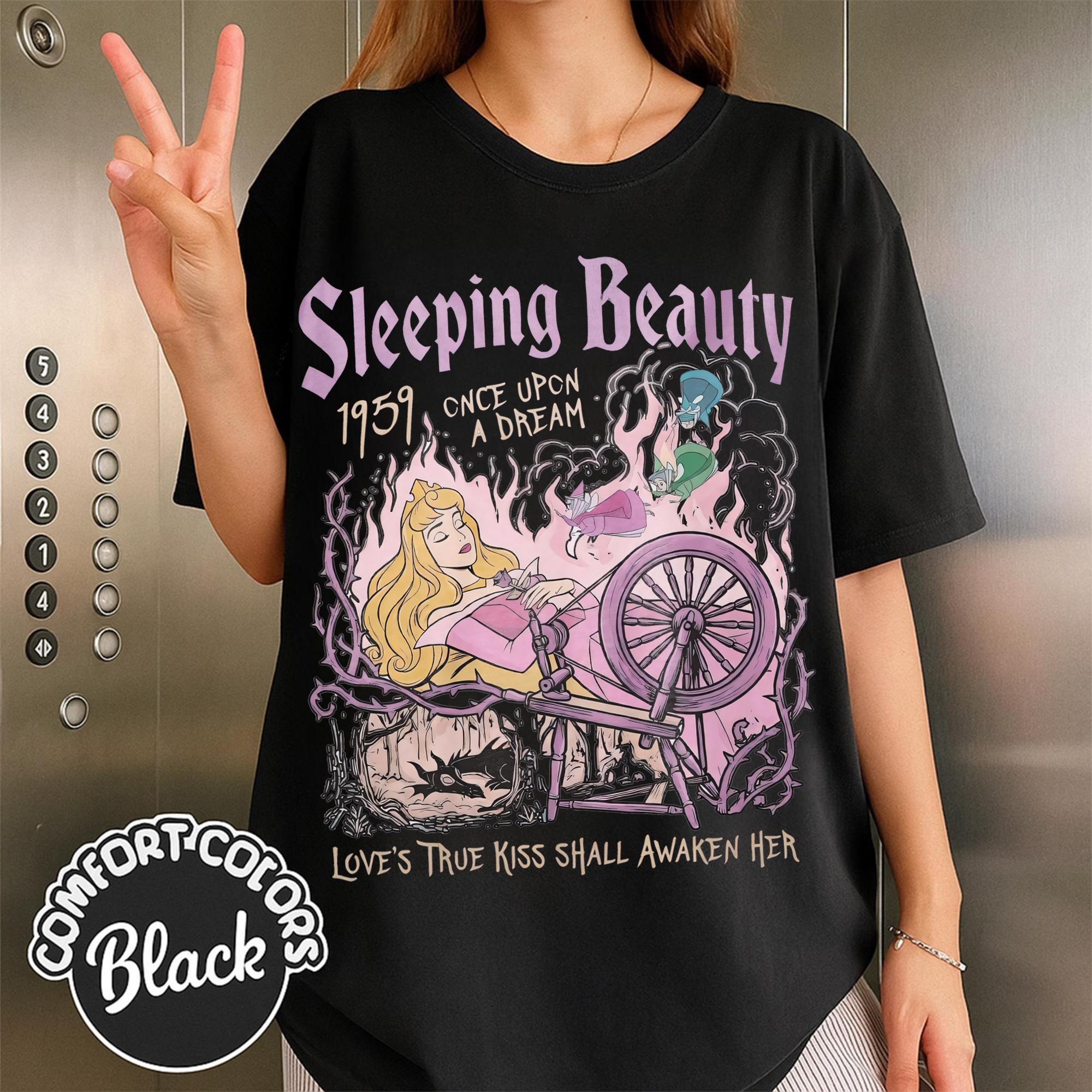 Retro Aurora Princess Sleeping Beauty 1959 Shirt, Flora Fauna Merryweather Characters Tee, Diablo Maleficent, Gift For Her, WDW Girl Trip