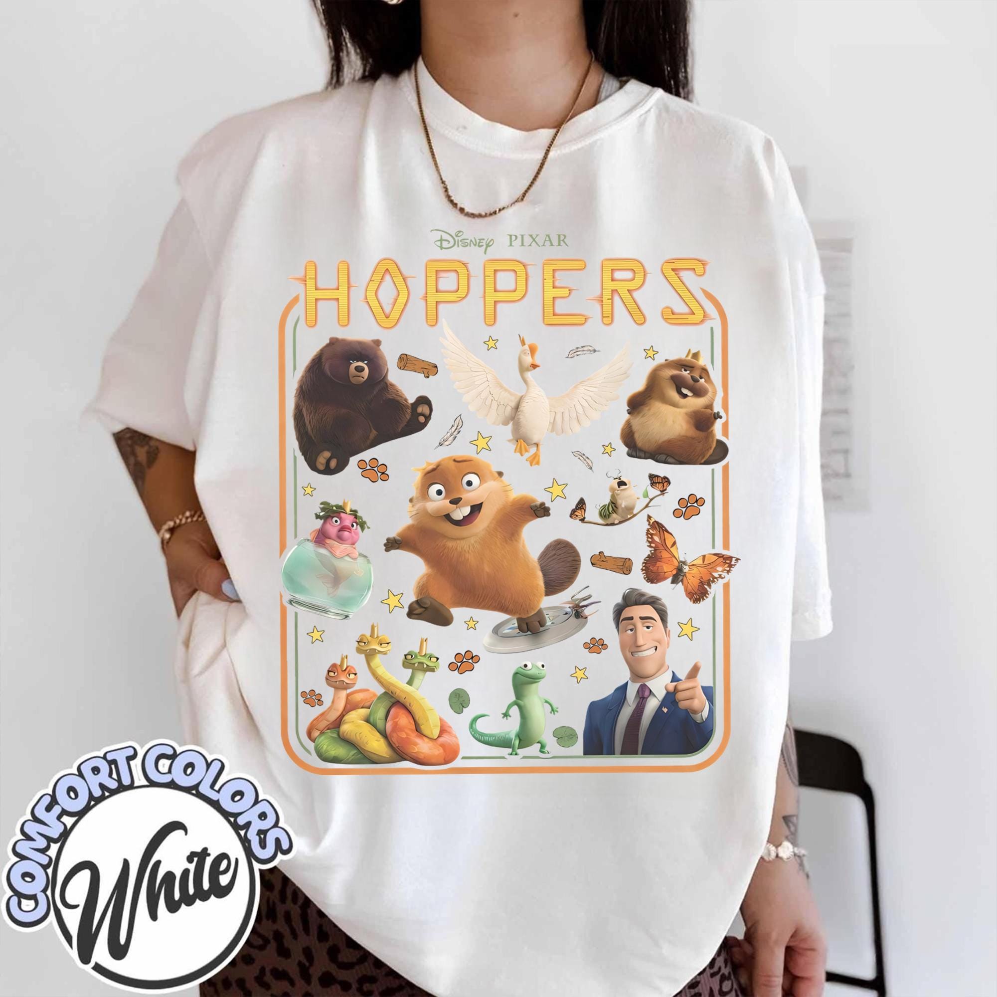 Retro Disney Pixar Hoppers Shirt, Hoppers Characters, Disney Movies Gift, Disney Family Vacation Matching Trip 2026 Shirt, Mabel and Friends