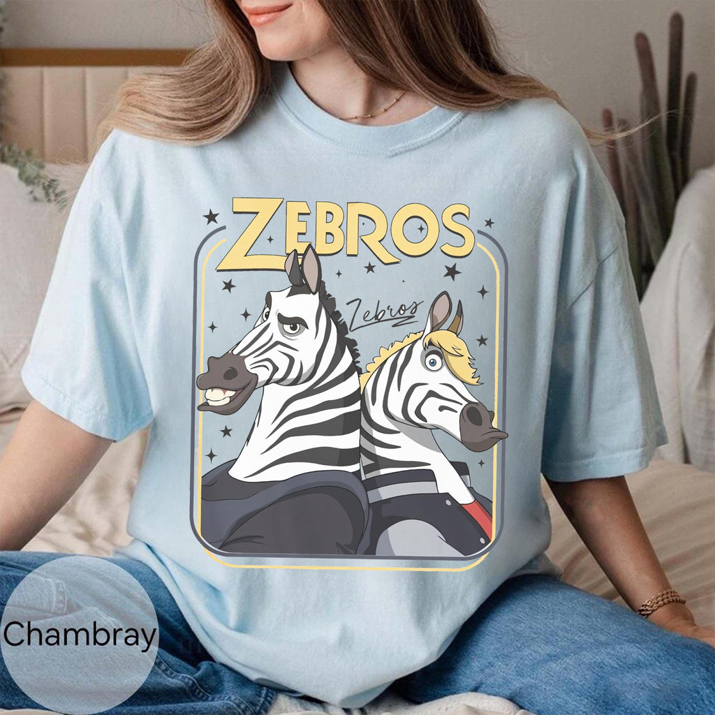 Comfort Colors Disney Zebros Horse Signatures Zootopia T-Shirt, Retro Zootropolis Disney Tee, WDW Disneyland Family Vacation 2026 Trip Gifts