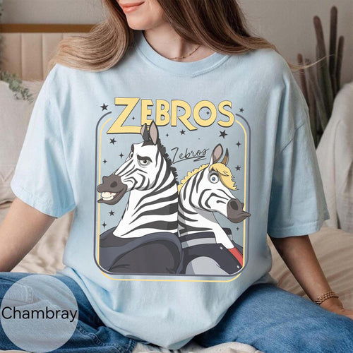 Comfort Colors Disney Zebros Horse Signatures Zootopia T-Shirt, Retro Zootropolis Disney Tee, WDW Disneyland Family Vacation 2026 Trip Gifts
