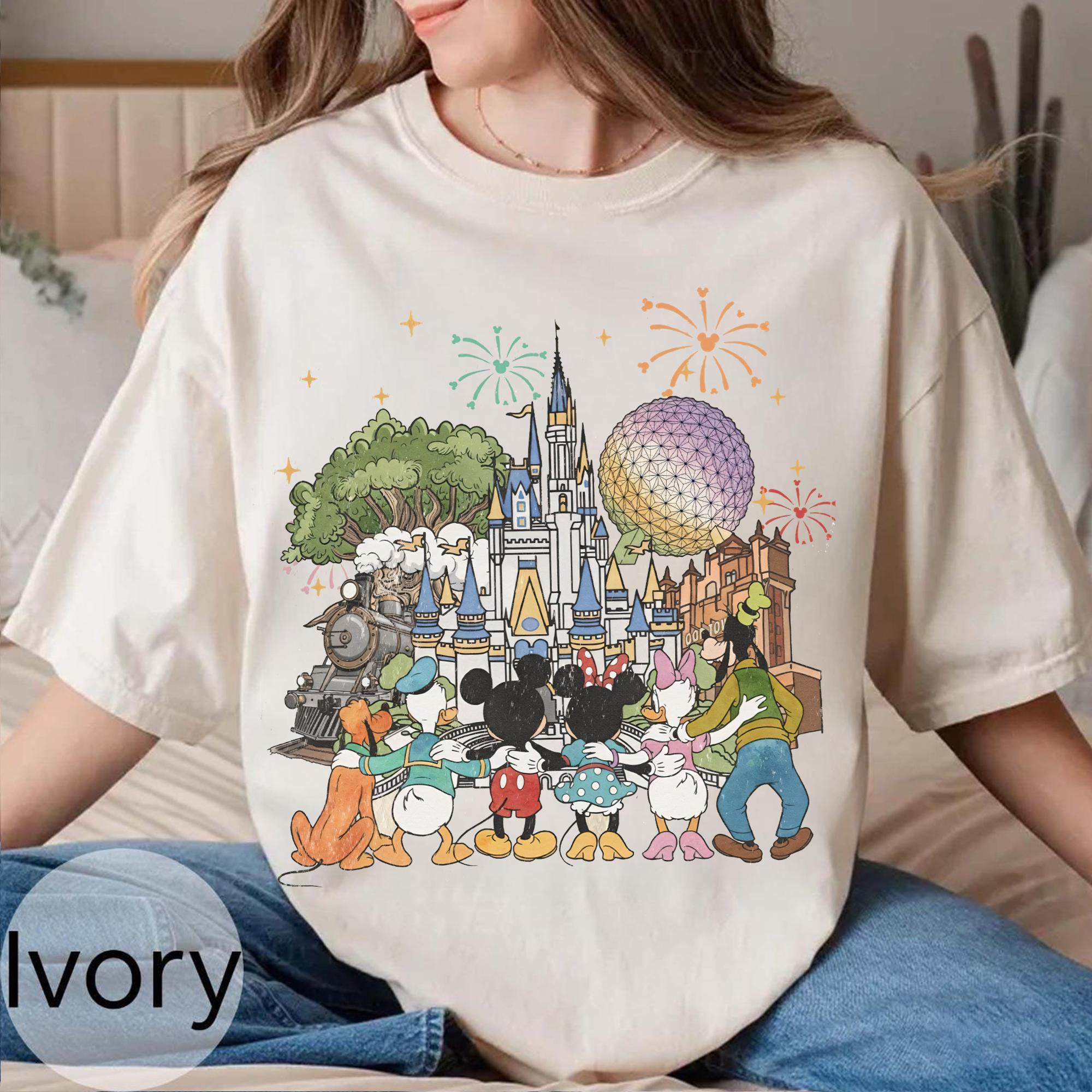 Retro Mickey Disneyworld Comfort Colors Shirt, Walt Disneyworld Shirt, Mickey And Friends Shirts, Disney 2026 Trip, Disneyworld Matching Tee