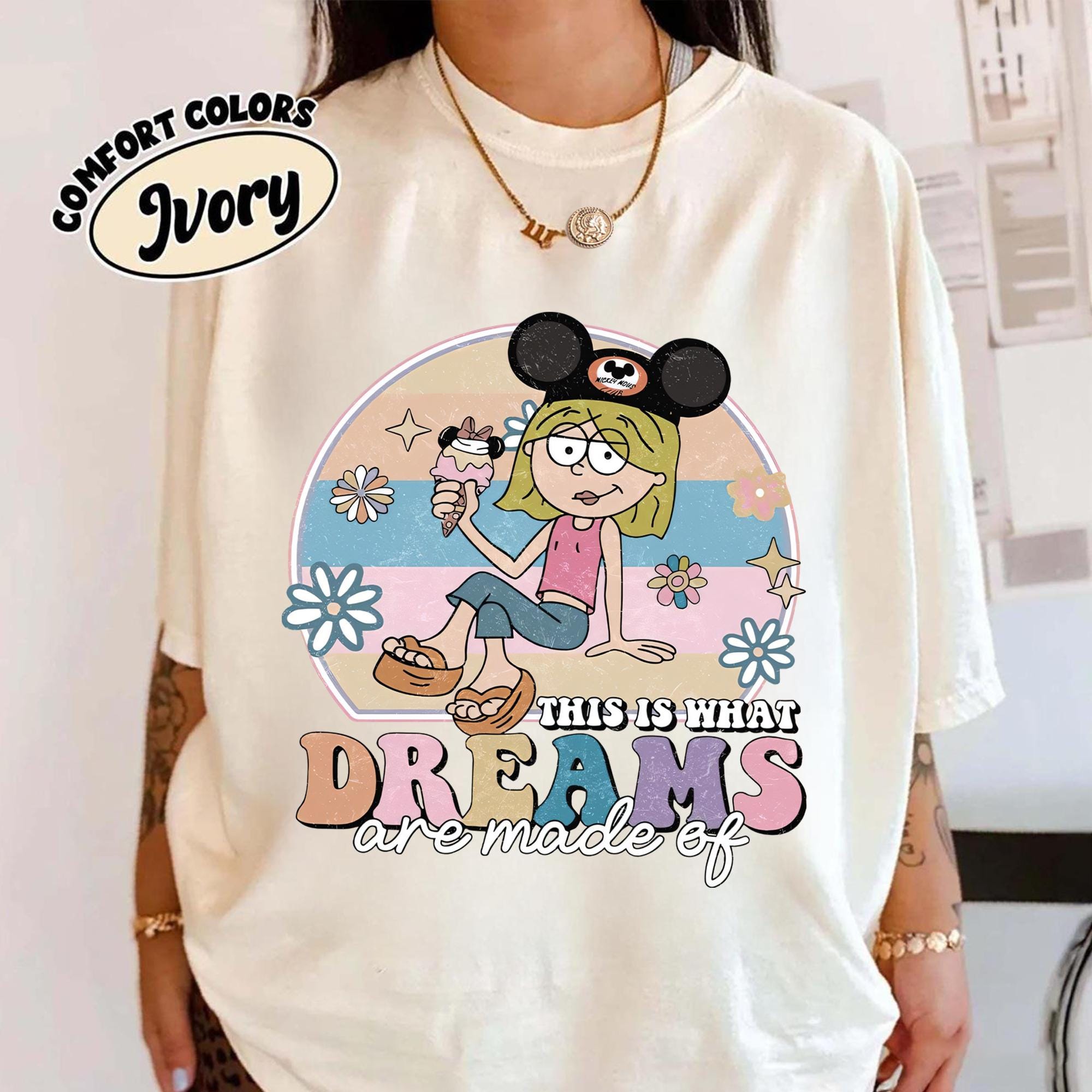 Comfort Colors® Lizzie McGuire Disney T-shirt, This Is What Dreams Are Made Of T-shirt, Magic Kingdom Outfit, Retro Disneyworld Trip T-shirt