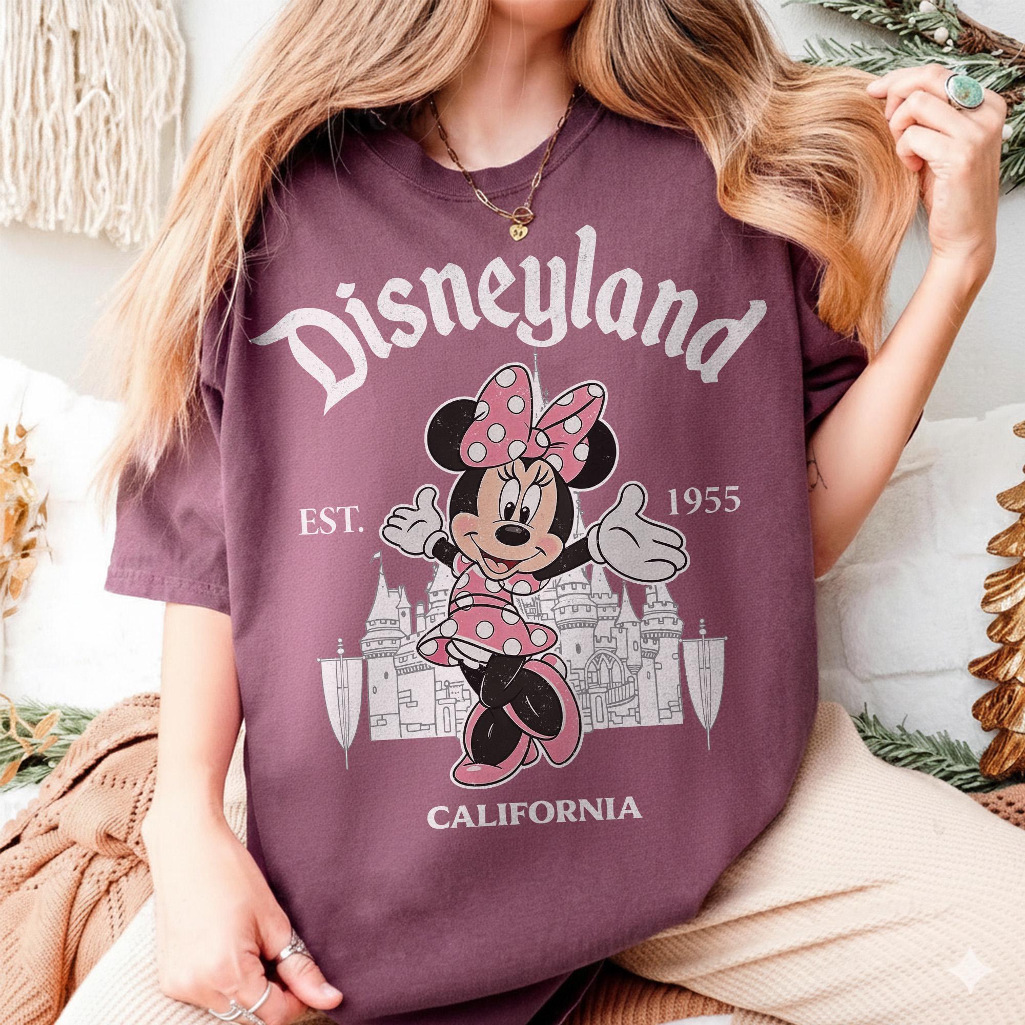 Disneyland All Character Shirt, Vintage Disneyland 1955 California Tee, Disney Family Vacation TShirt, Disney Trip Outfit, Disney California