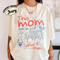 Retro This Mom Runs On Coffee & Magic Shirt, Disney Mom Tee, Mickey Waffles Coffee Shirts, WDW Disneyland Trip Family Vacation Tee, Mom Gift