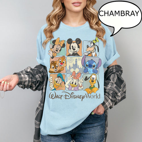 Comfort Colors Walt Disneyworld Retro Shirt, Vintage Disneyworld Tee, Mickey and Friends Vacation T-Shirt, Disney 2026 Trip Outfit
