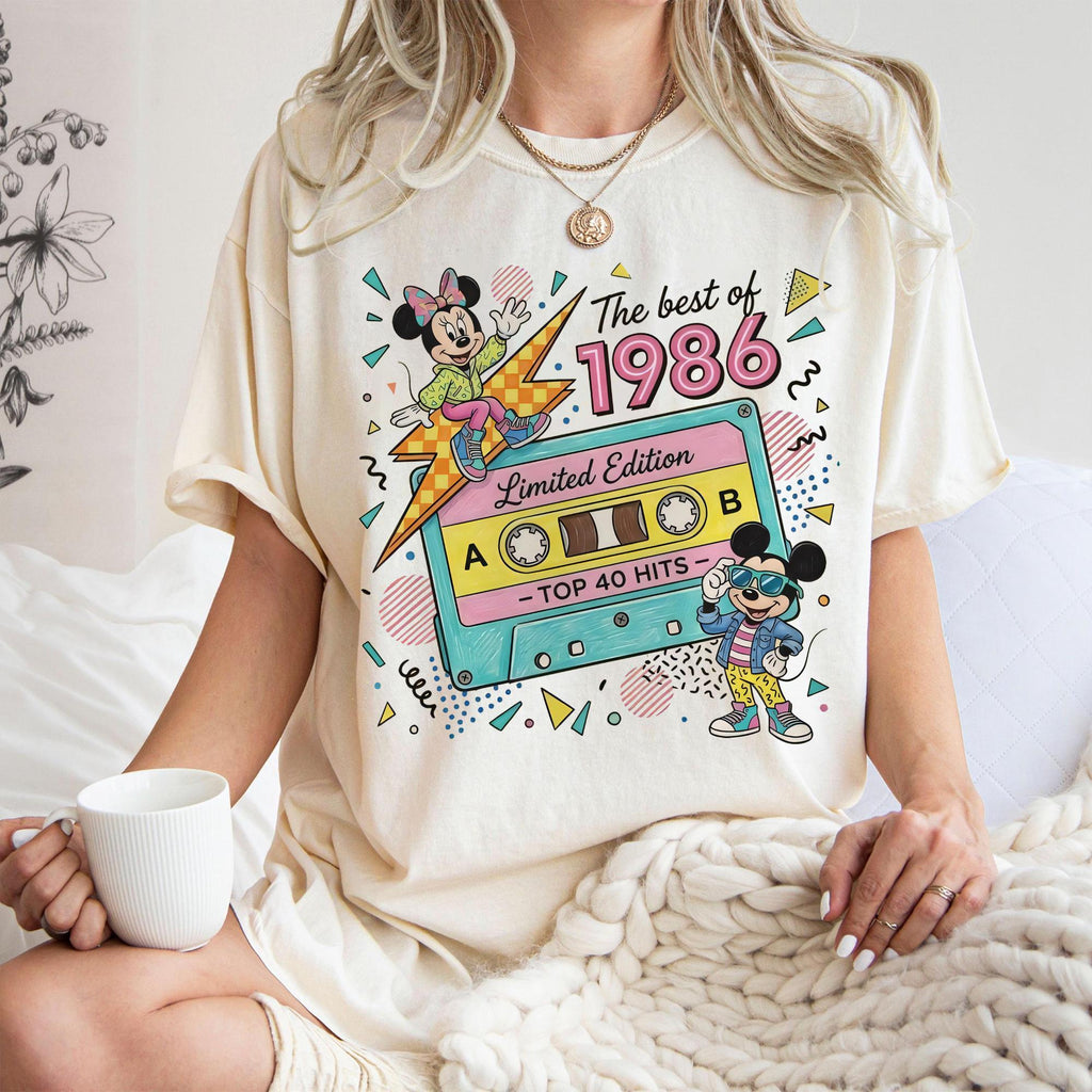 Mickey Minnie The Best of 1986 Limited Edition Shirt, Retro Disneyland 40 Years Old Tee