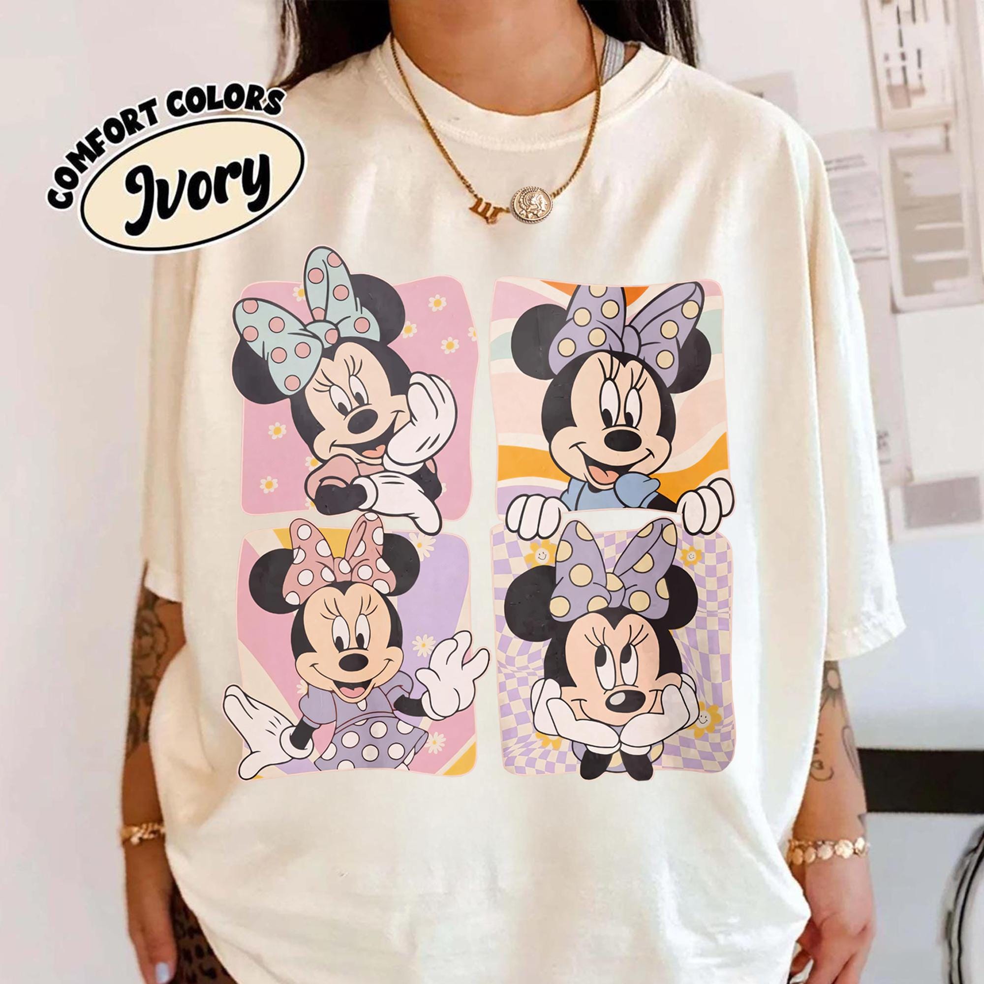 Vintage Minnie Mouse Comfort Colors Shirt, Retro Minnie Mouse Trip Shirt, Disney Girl Trip Tee, Disney Family Matching Tee, Disney Trip Tee