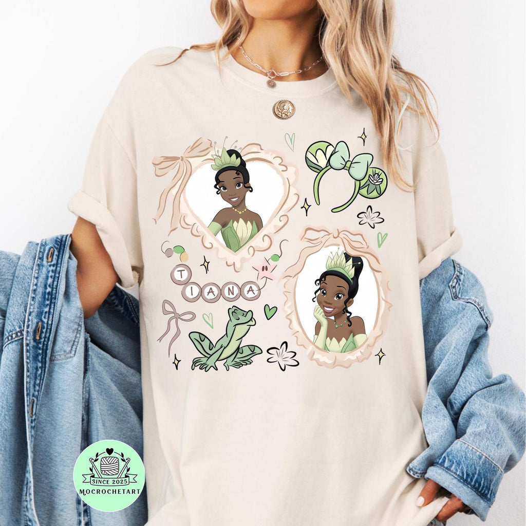 Tiana Shirt, Retro Princess Tiana Coquette Shirt, Disney Princess Shirt, Princess And The Frog Shirt, WDW Disney Shirt, Disney Girl Trip Tee