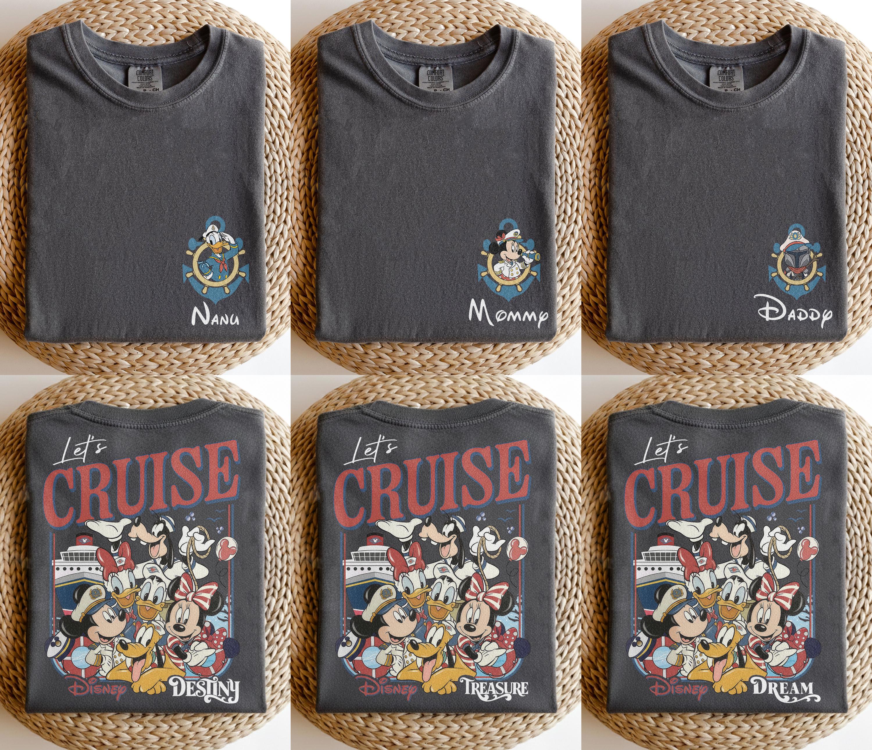 Personalized All Characters Disney Cruise Line 2026 Shirt, Retro Disney Cruise Line Shirt, Mickey & Friends Shirt, Disney Vacation Tee