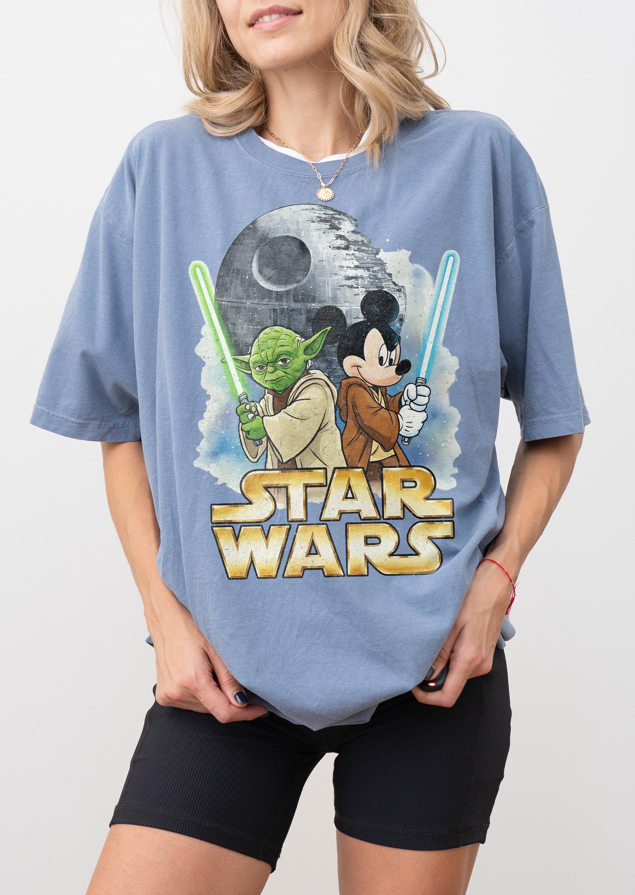 Vintage Star Wars Mickey Shirt, Mickey Yoda Shirt, Retro Mickey Jedi Shirt, Star Wars Disney Shirt, Yoda Mickey Shirt, Disney Star Wars Tee