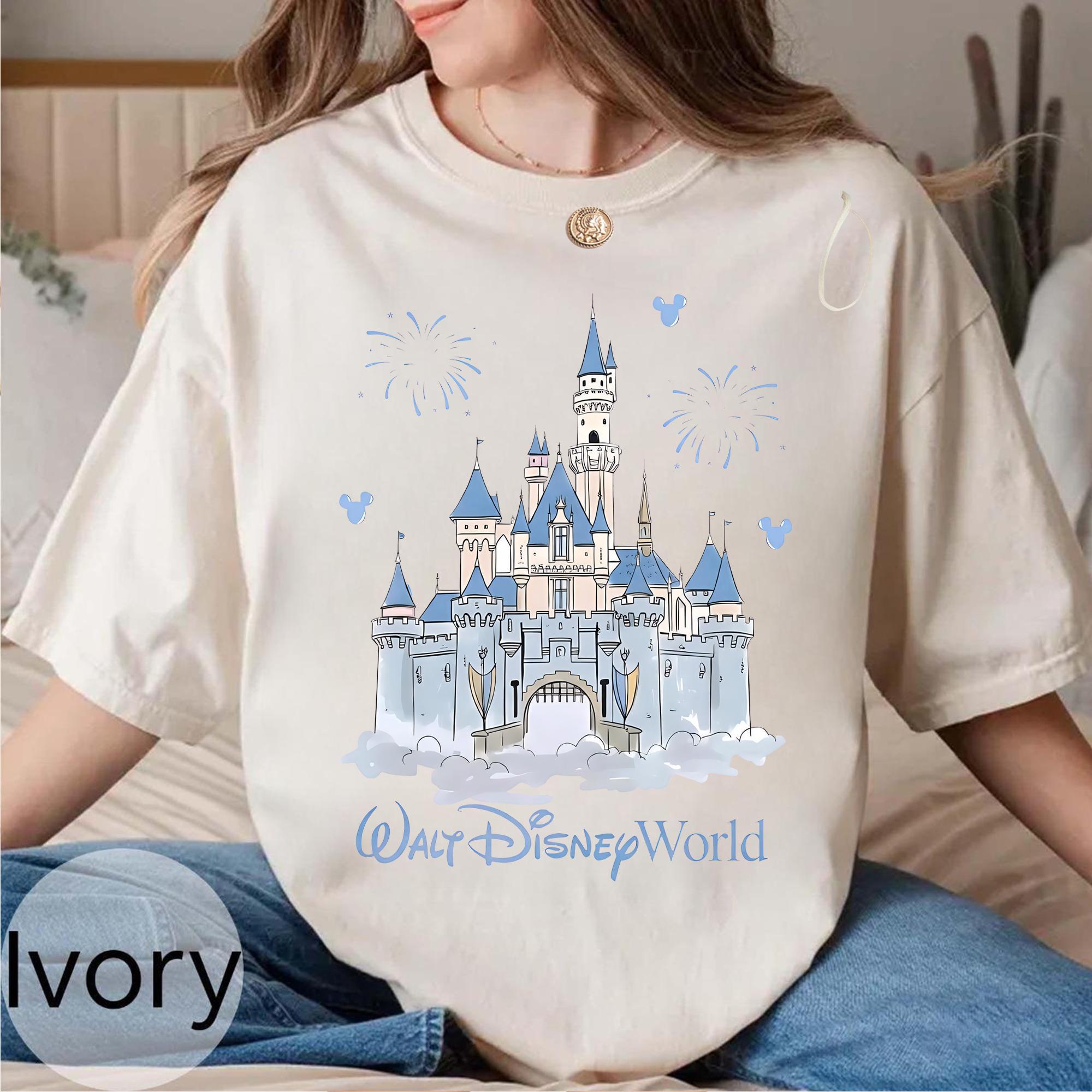 Retro Walt Disney World Castle Mickey Shirt, Family Matching 2026 Trip Castle Shirts, Magic Kingdom Shirt, Disney Cinderella Castle Shirt