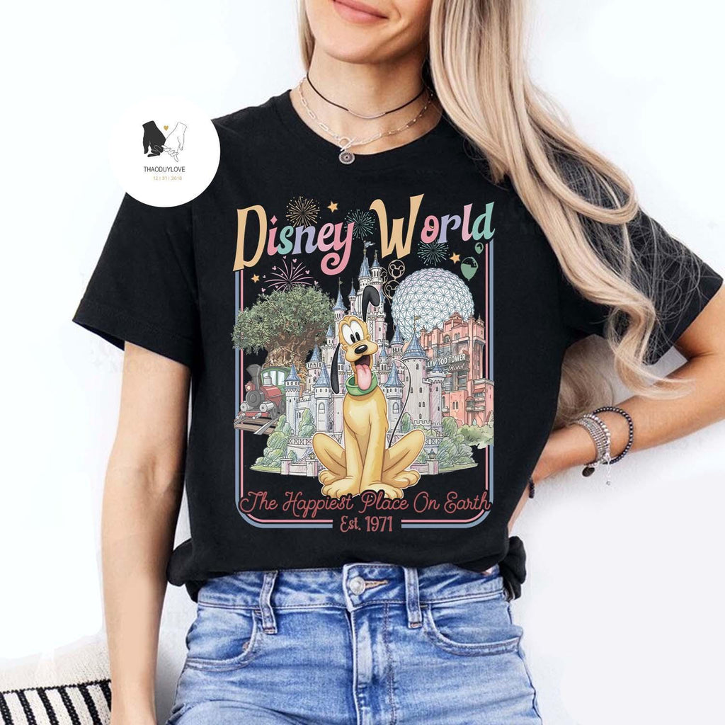 Retro All Characters Disneyworld shirts, Mickey and Friends Disney 2026 Trip, Disneyworld Matching Tee, WDW Magic Kingdom Family Vacation