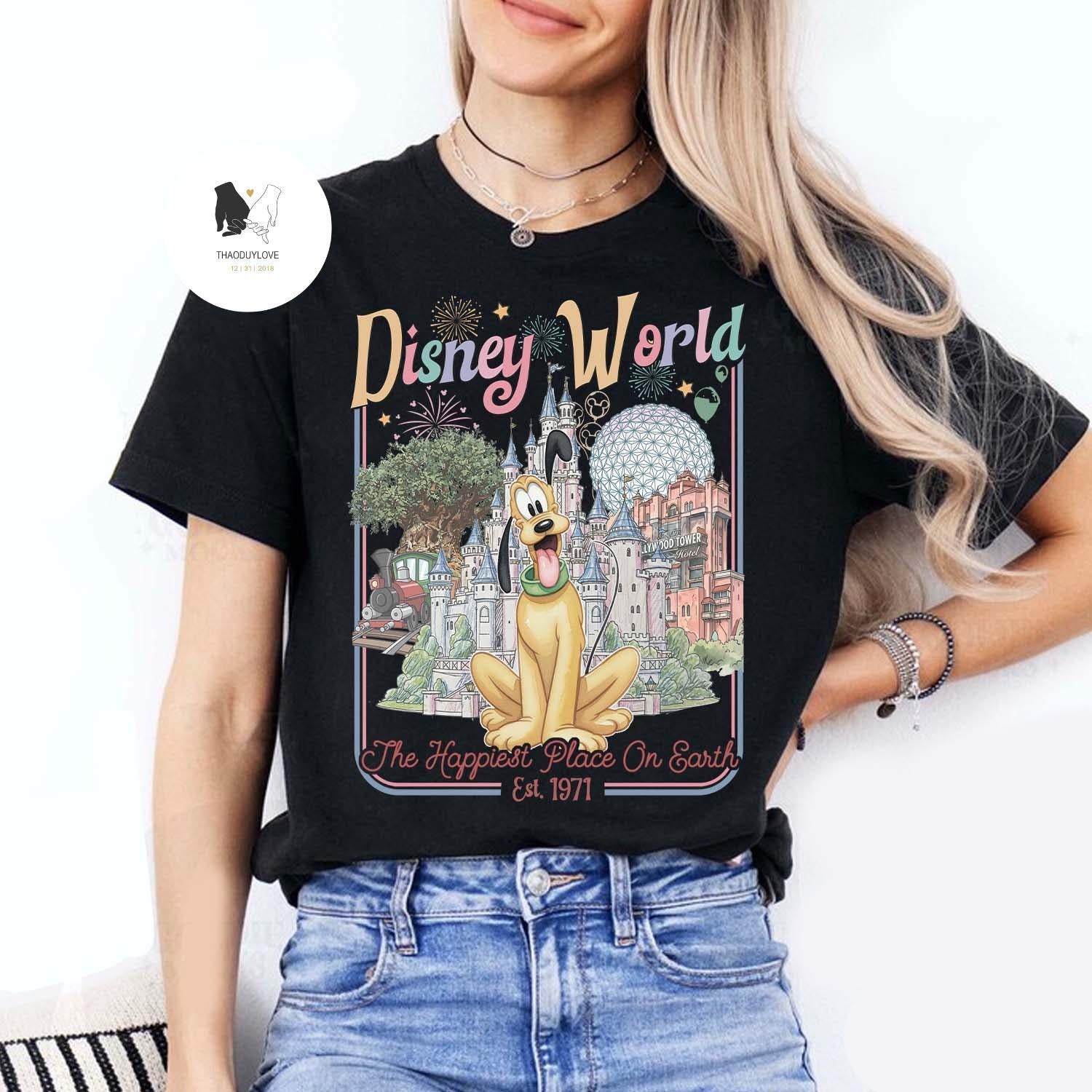 Retro All Characters Disneyworld shirts, Mickey and Friends Disney 2026 Trip, Disneyworld Matching Tee, WDW Magic Kingdom Family Vacation