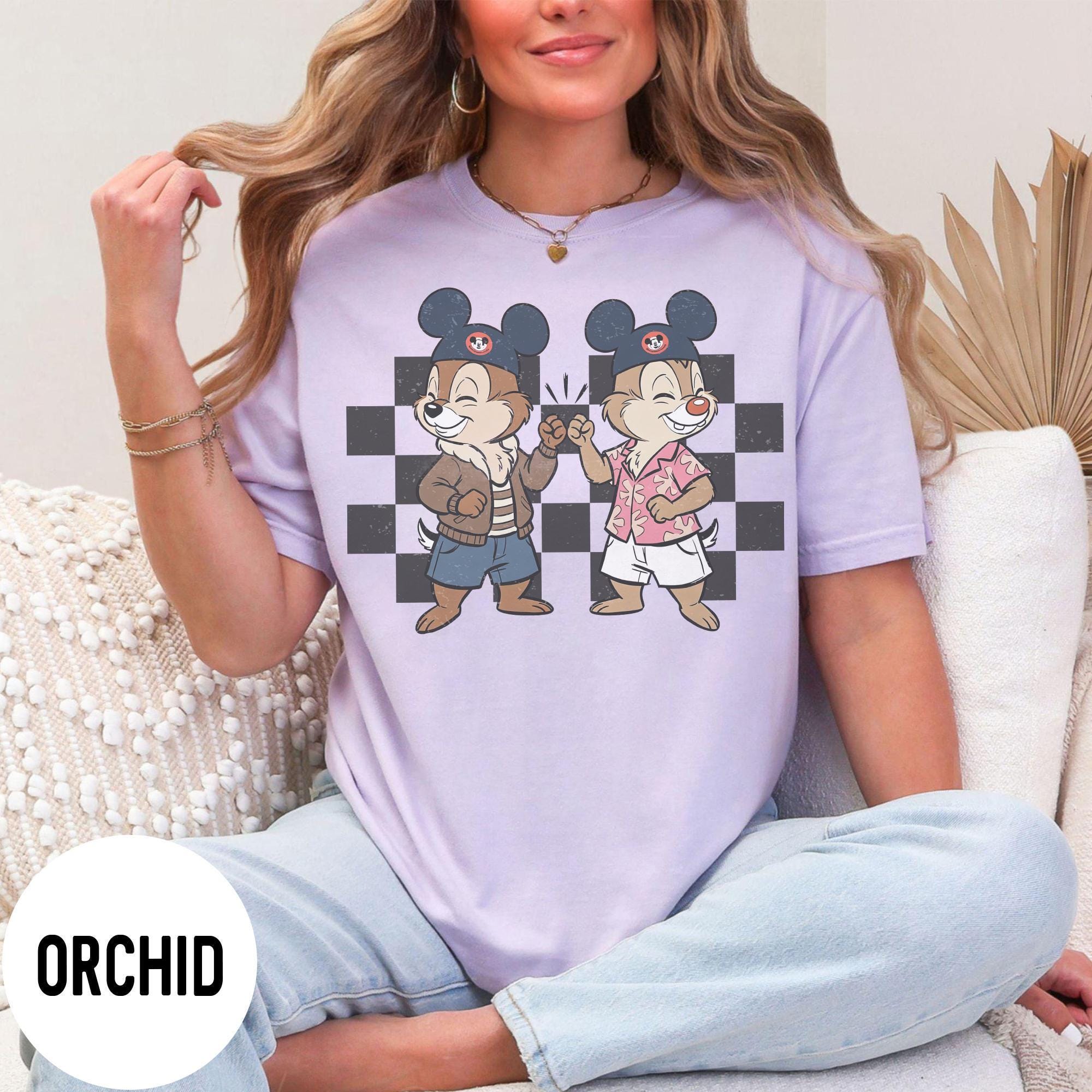 Vintage Chip And Dale Comfort Colors Shirt, Disney Vacation Shirt, Chip Dale Double Trouble Tee, WDW Magic Kingdom Family Shirts, Disney Tee