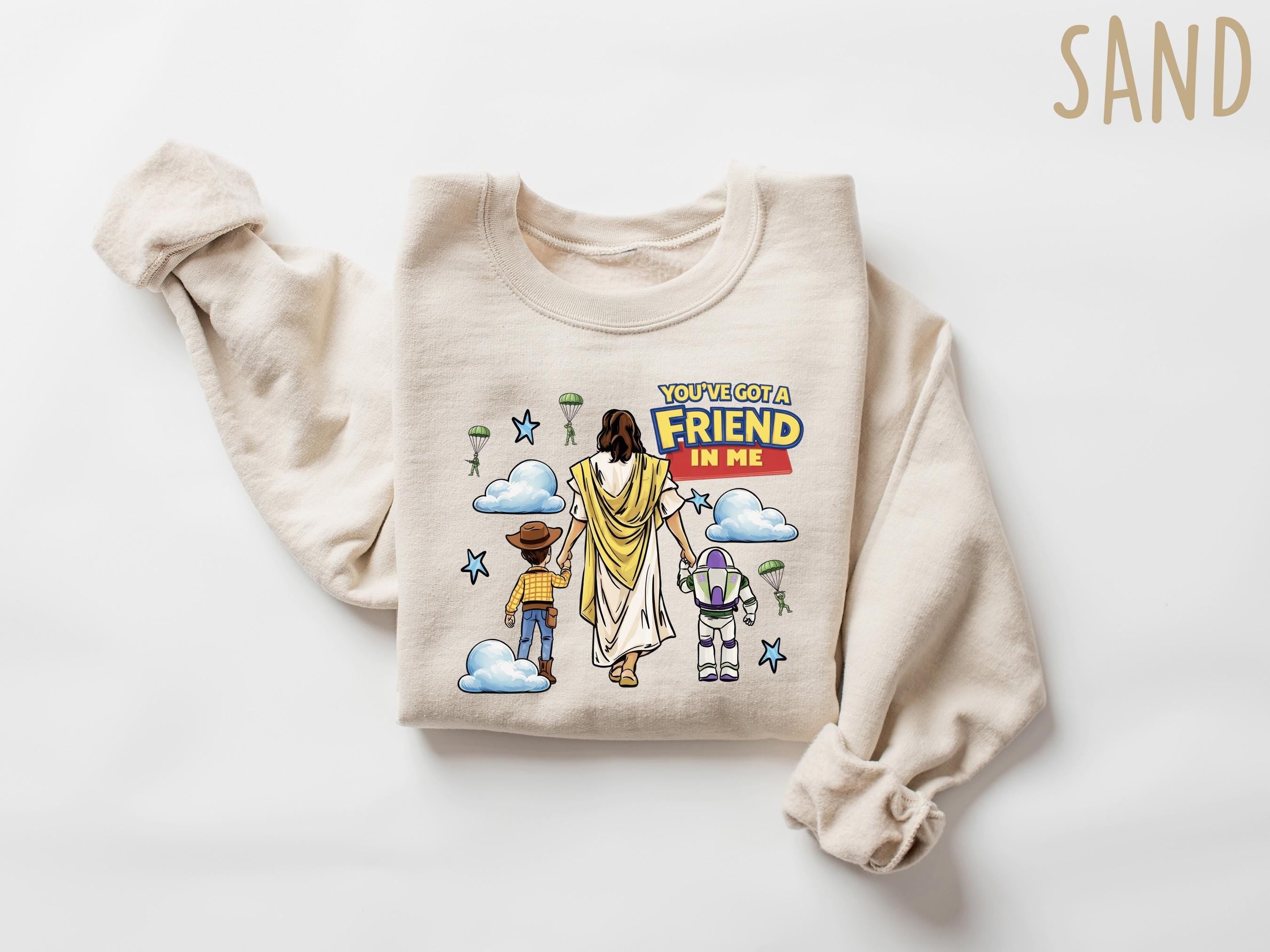 Jesus You've Got A Friend In Me Shirt, Jesus Toy Story T Shirt, Christian Cartoon Shirt, Faith Friendship Shirt, Disney Jesus Tee