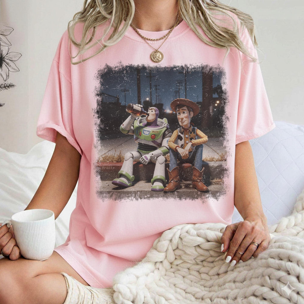 Comfort Colors Toy Story Tshirt, Buzz Lightyear Woody Shirt For Men Women, Pixar Tee, Animation Tee Shirt, Movie Lover Gift, Pixar Movie Tee