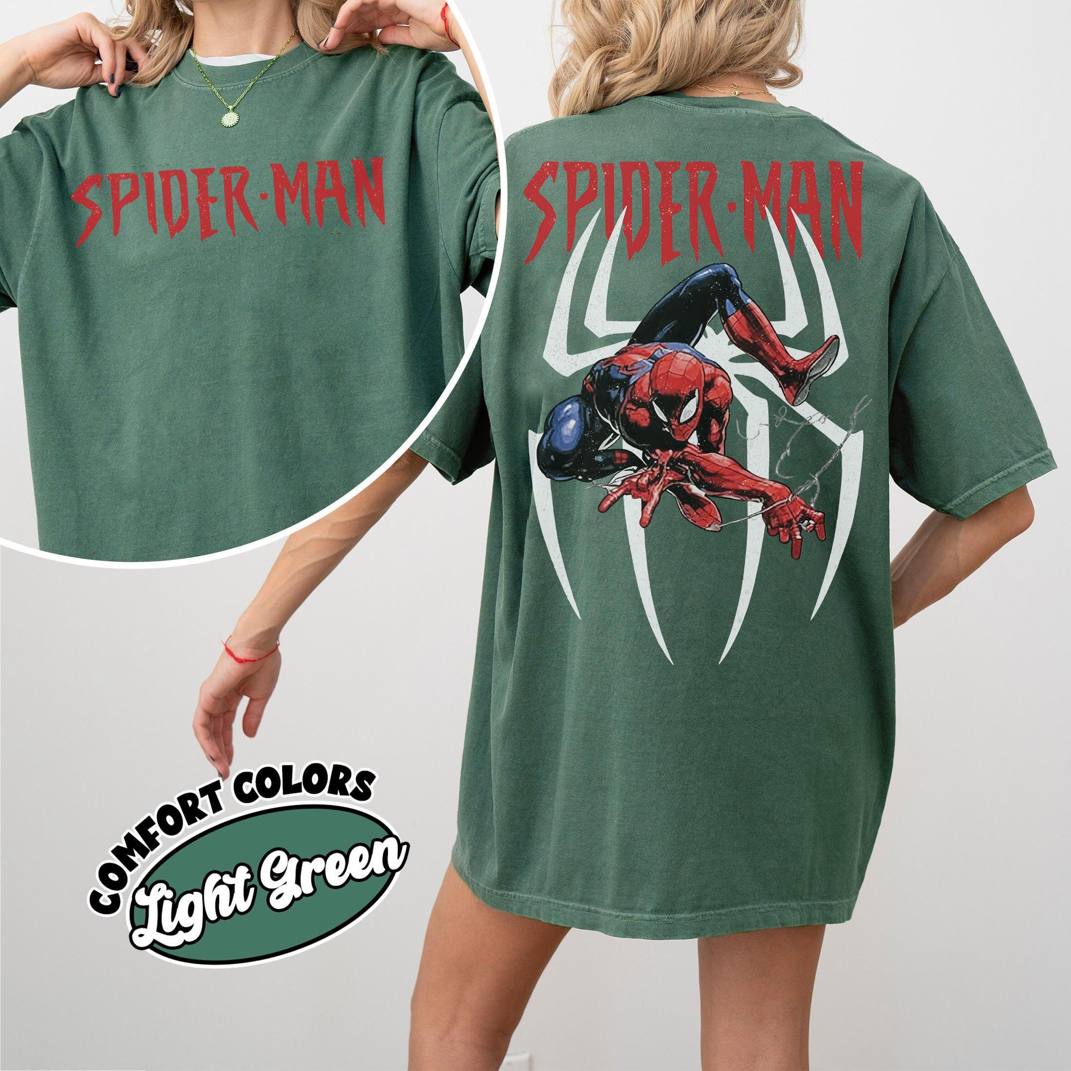 2-Sided Vintage Amazing Spider-Man Comfort Colors Shirt, Retro Marvel Comics Cover, MCU Fan Gift, Pink Spiderman Graphic Shirt, Marvel Trip