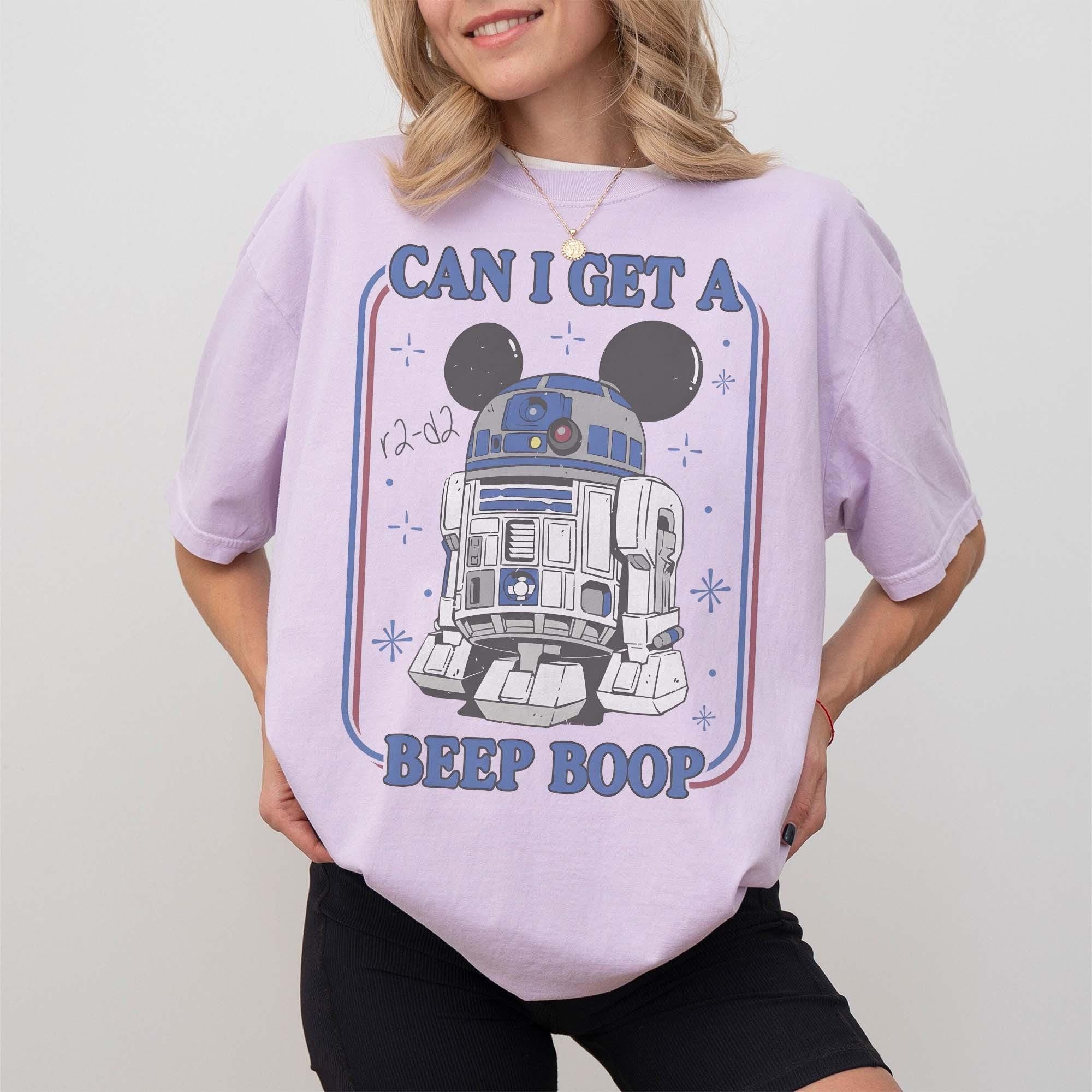 Vintage Disney Star Wars R2-D2 Can I Get a Beep Boop Comfort Colors Shirt, Star Wars Droid Tee, May the 4th be with you, Galaxy Edge's Trip