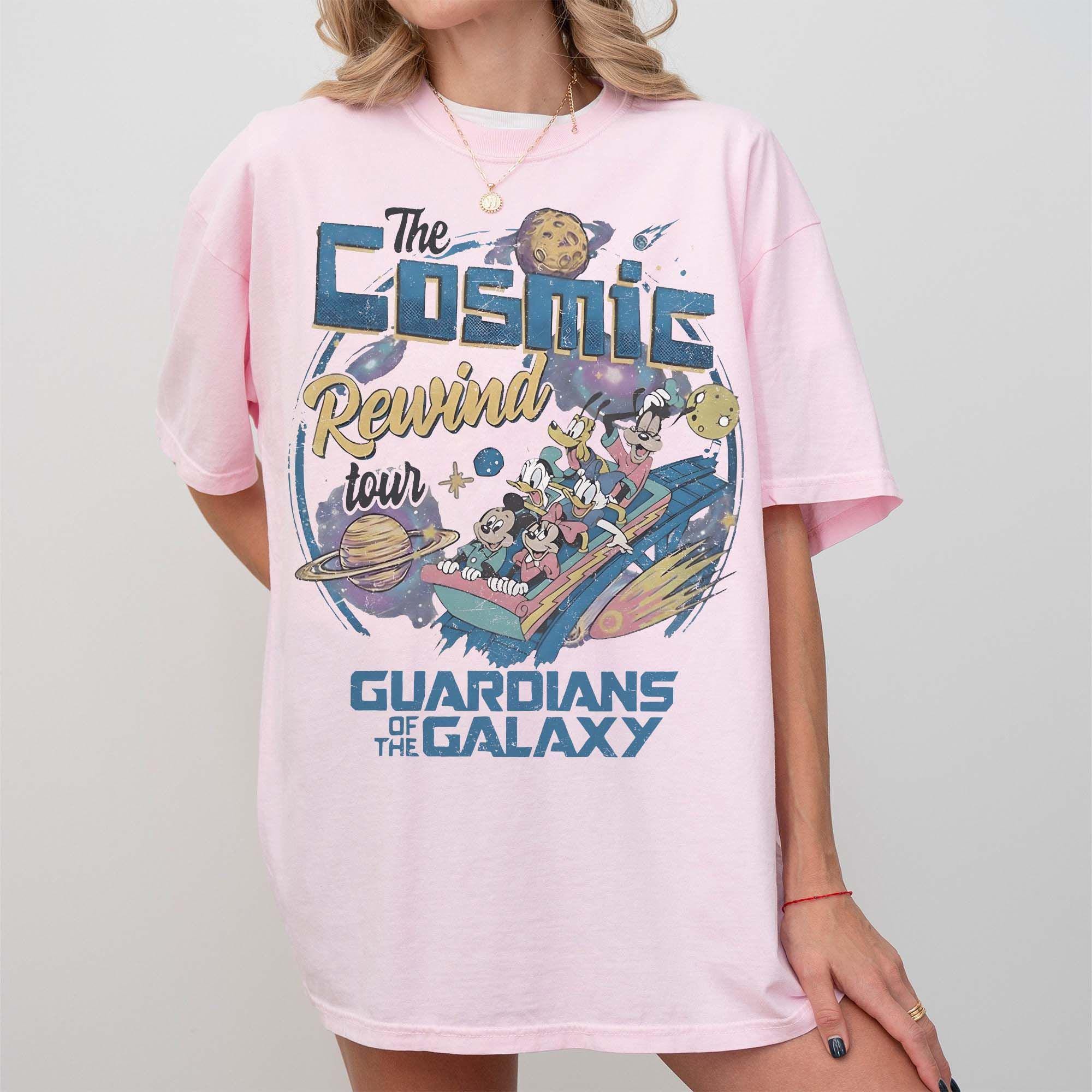 Vintage 80s Guardians Of The Galaxy Cosmic Rewind Comfort Colors Shirt, Mickey and Friends Disney Ride Tee, Epcot Disney Trip Matching Shirt