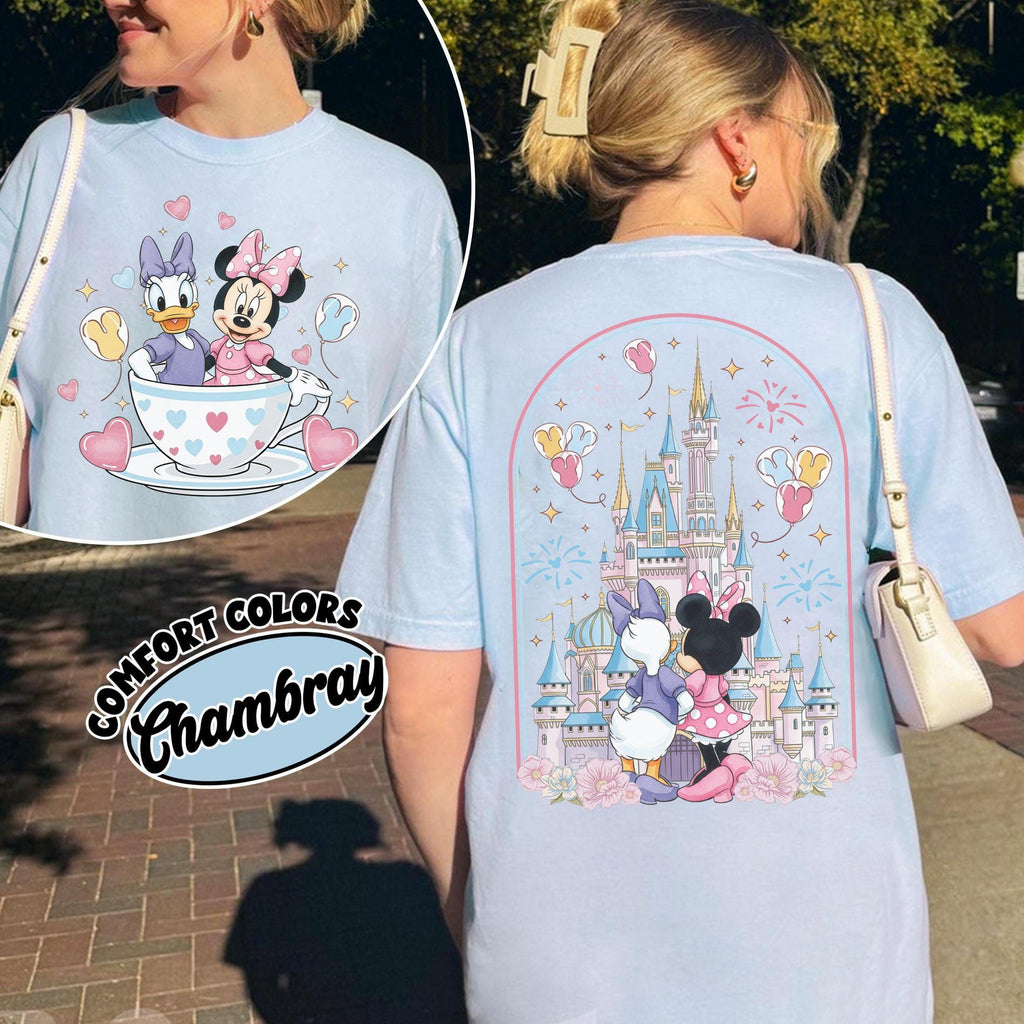 Retro Disney Minnie and Daisy 2 Sided Shirt, Disney Girls Shirt, Disney Besties Shirts, Disney Trip Tee, Disney Womens Shirt, Disneyland Tee