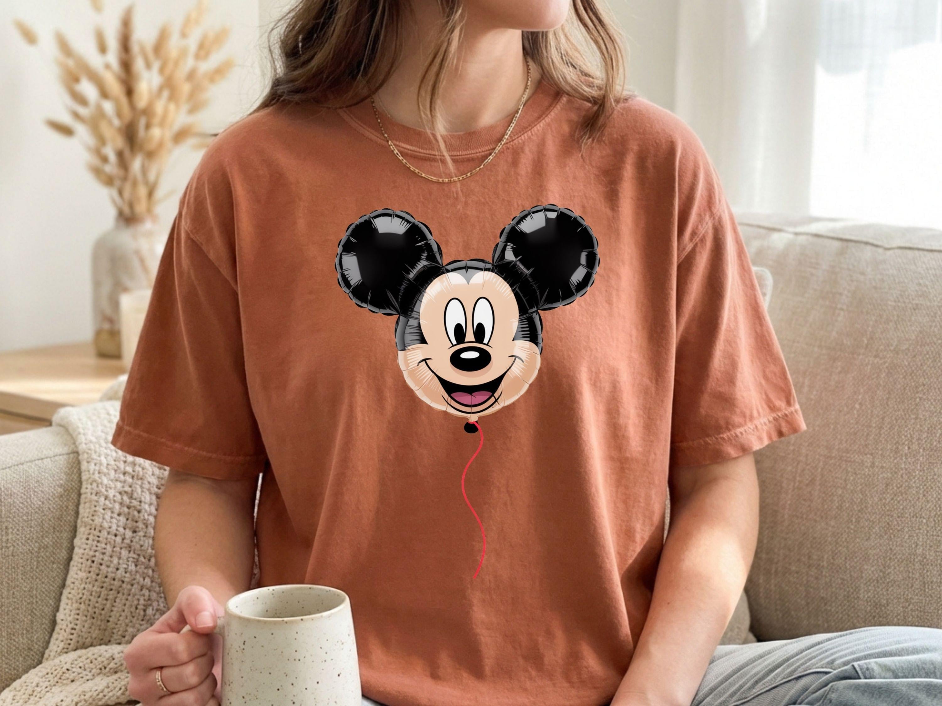 Comfort Colors® Balloon Disney Shirt, Mickey Tee, Disney Friends T-shirt, Disney Birthday Shirt, Disney Trip Tee, Vacation Matching Tee