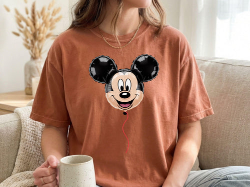 Comfort Colors® Balloon Disney Shirt, Mickey Tee, Disney Friends T-shirt, Disney Birthday Shirt, Disney Trip Tee, Vacation Matching Tee