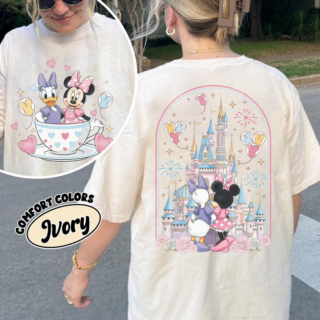 Retro Disney Minnie and Daisy 2 Sided Shirt, Disney Girls Shirt, Disney Besties Shirts, Disney Trip Tee, Disney Womens Shirt, Disneyland Tee