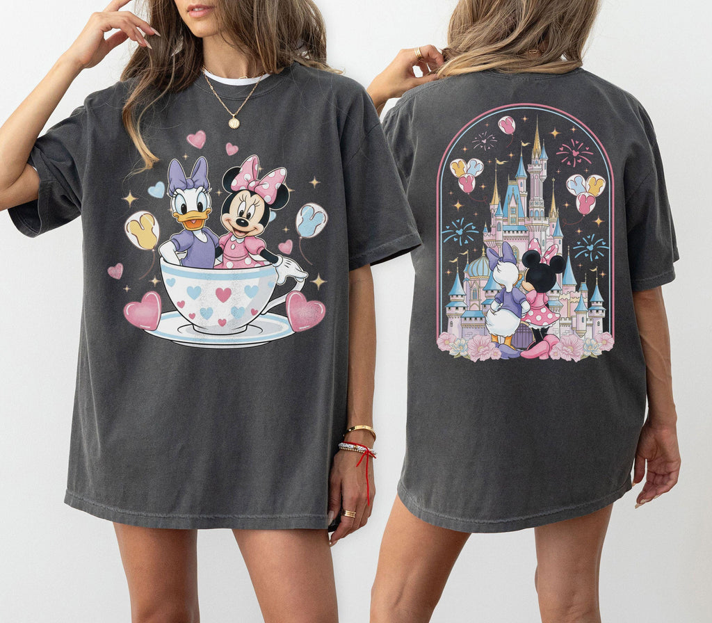 Retro Disney Minnie and Daisy 2 Sided Shirt, Disney Girls Shirt, Disney Besties Shirts, Disney Trip Tee, Disney Womens Shirt, Disneyland Tee
