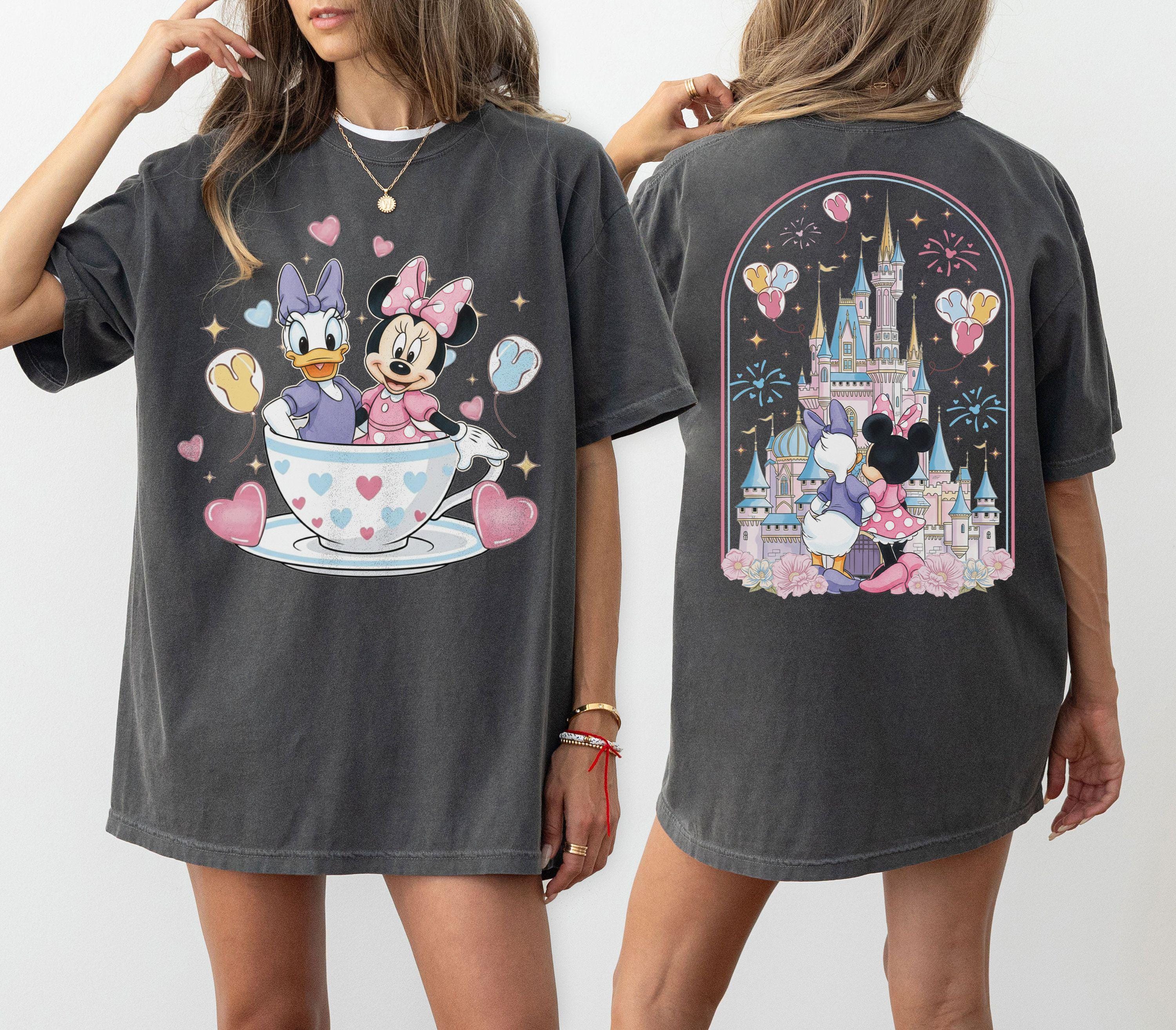 Retro Disney Minnie and Daisy 2 Sided Shirt, Disney Girls Shirt, Disney Besties Shirts, Disney Trip Tee, Disney Womens Shirt, Disneyland Tee