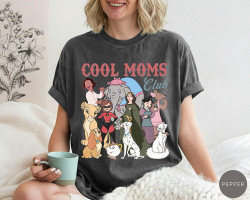 Comfort Colors® Retro Disney Cool Mom Clubs Shirt, Funny Mom Outfit, Disney Moms Shirt, Best Mom Ever Tee, Mothers Day Gifts