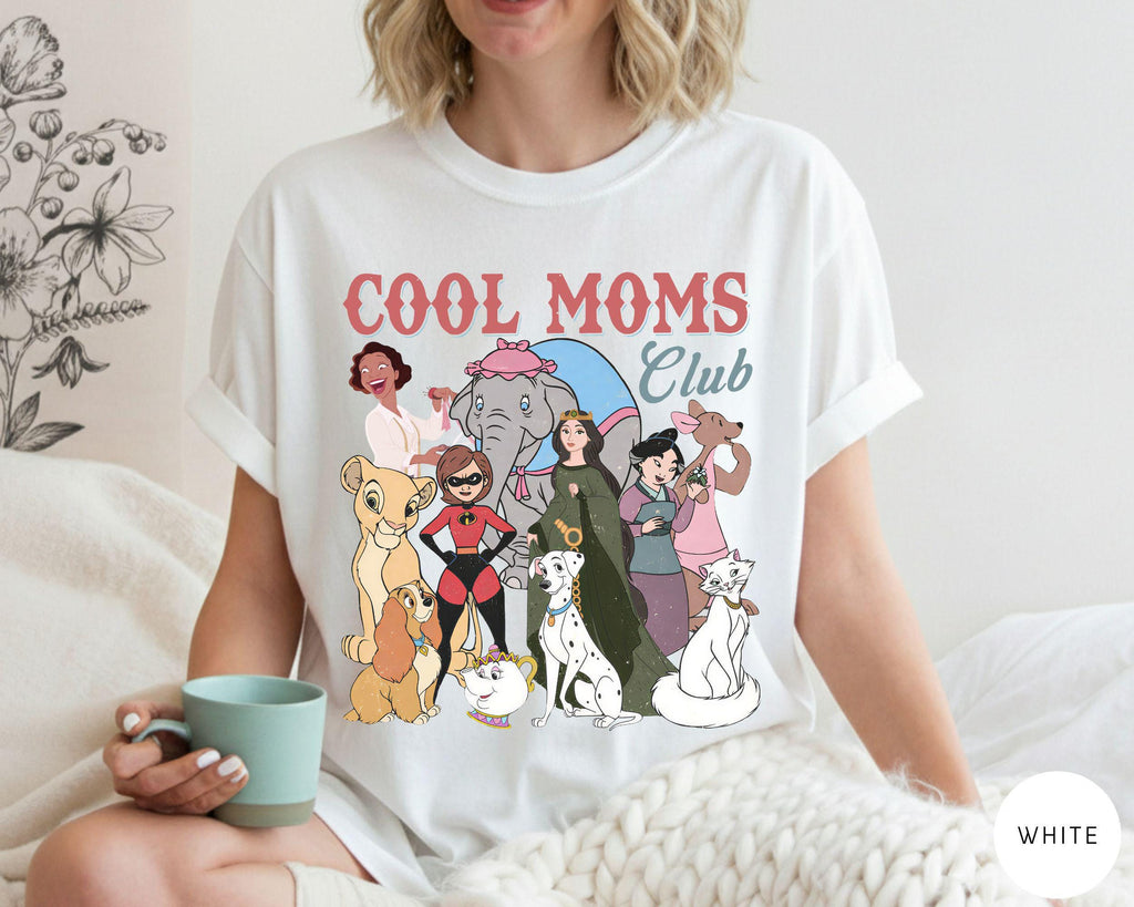 Comfort Colors® Retro Disney Cool Mom Clubs Shirt, Funny Mom Outfit, Disney Moms Shirt, Best Mom Ever Tee, Mothers Day Gifts