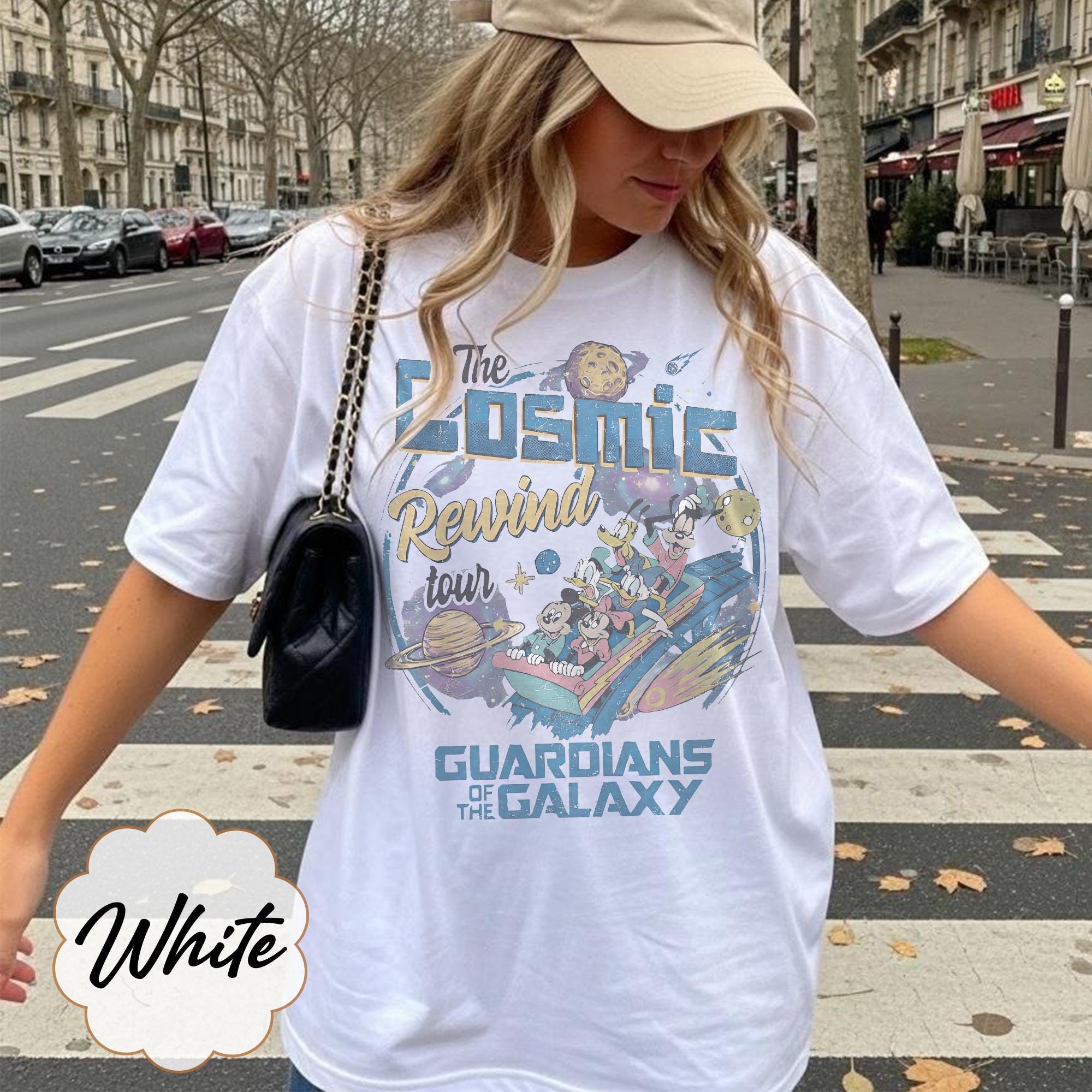 Vintage 80s Guardians Of The Galaxy Cosmic Rewind Comfort Colors Shirt, Mickey and Friends Disney Ride Tee, Epcot Disney Trip Matching Shirt