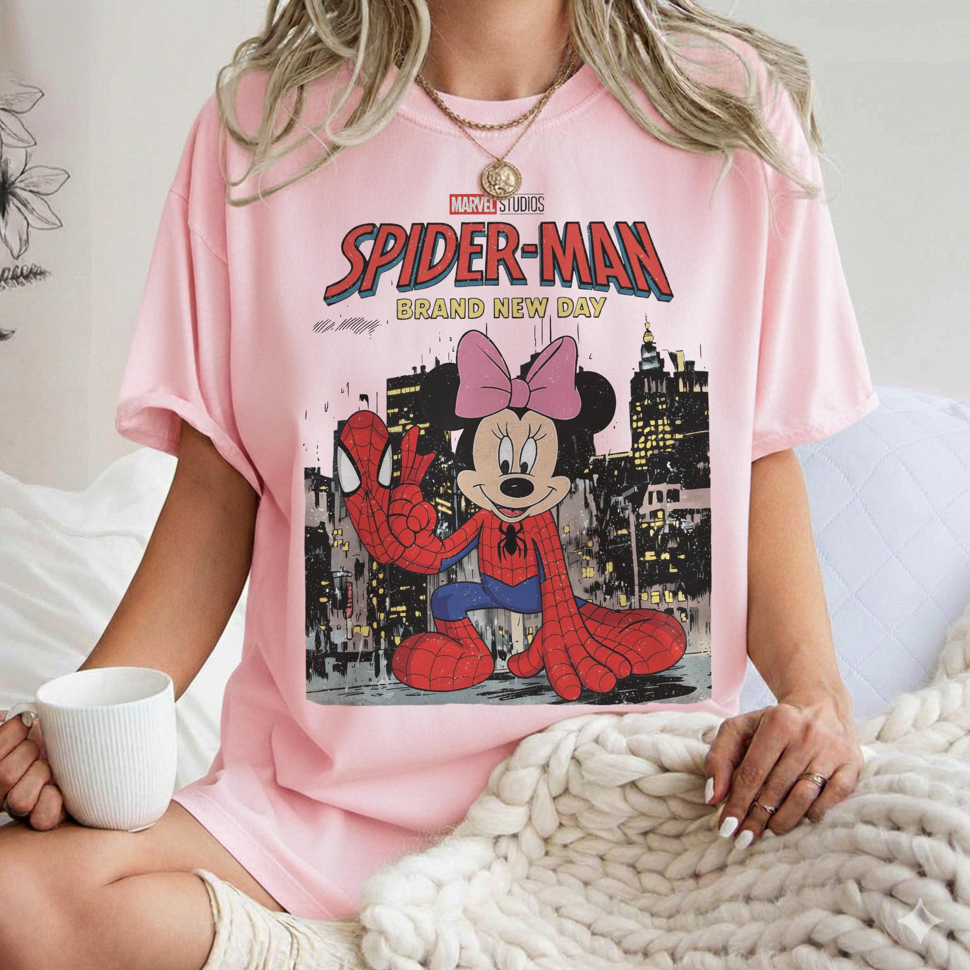 Personalized Vintage Disney Spider-Man Brand New Day T-Shirt, Mickey And Friends Shirt, Spiderman Marvel Tshirt Tee, Disney Spider Kids Tee
