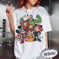 Retro Mickey and Friends Signatures Marvel Comfort Colors Shirt, Disney Marvel Avengers Shirt, Marvel Mickey Friends Tee, Disney 2026 Trip
